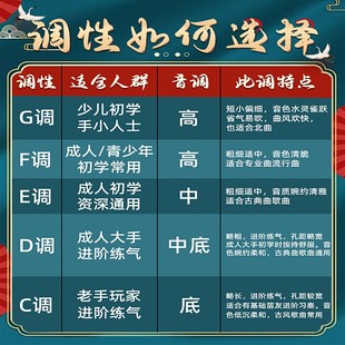 笛子竹笛陈情笛初学者入门儿童学生f调g专业演奏黑色古风横笛乐器