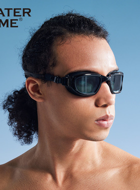 WaterTime泳镜防水防雾高清大框男女游泳眼镜近视眼镜帽套装专业