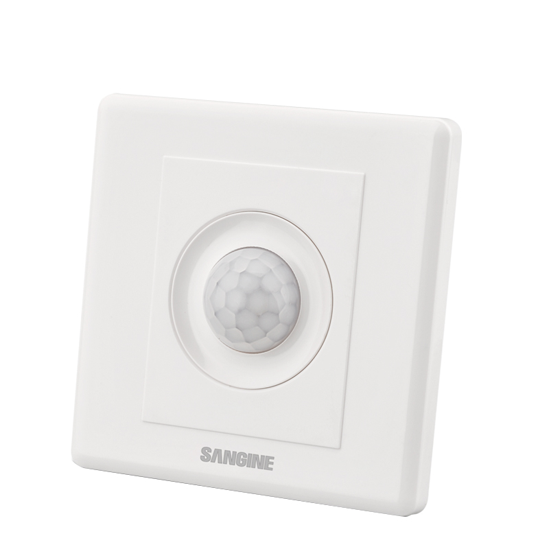 国际电工86型走廊楼道楼梯led节能灯红外线人体感应延时开关面板