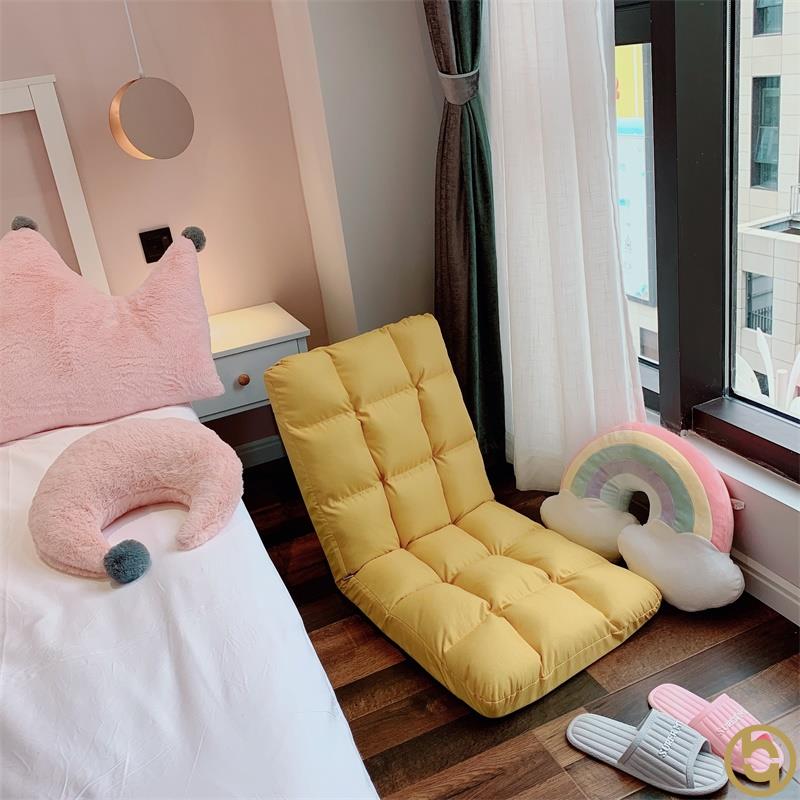 床上靠椅可折叠榻榻米地垫懒人沙发夏天无脚飘窗躺卧塌塌坐在的子