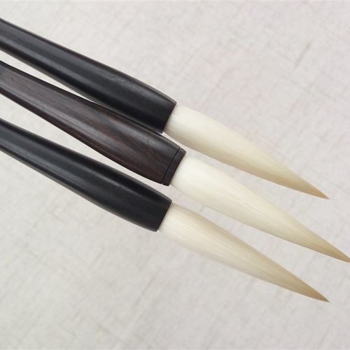 细嫩光锋纯羊毫长锋行书毛笔鸡丝鹤脚国画勾线狂草大中楷隶书草书