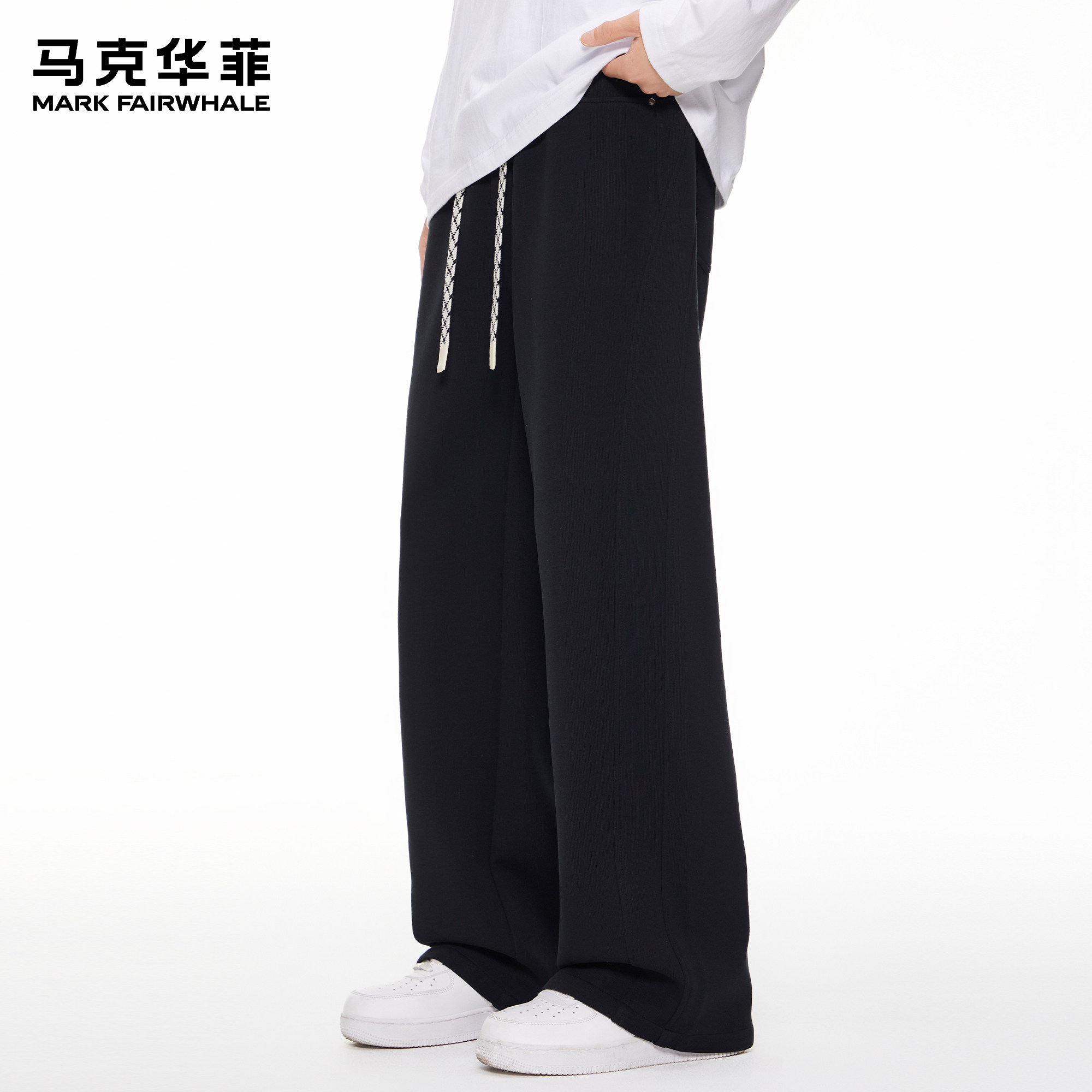 马克华菲卫裤男新款潮牌美式复古clenafit重磅男士抽绳宽松弯刀裤,男装,休闲裤,淘宝优惠券,粉丝福利购,淘宝优惠卷