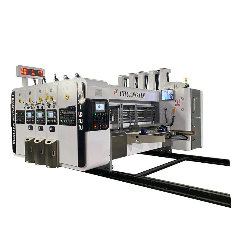 纸箱印刷机全自动高速三色水墨印刷开槽模切机纸箱厂全套设备