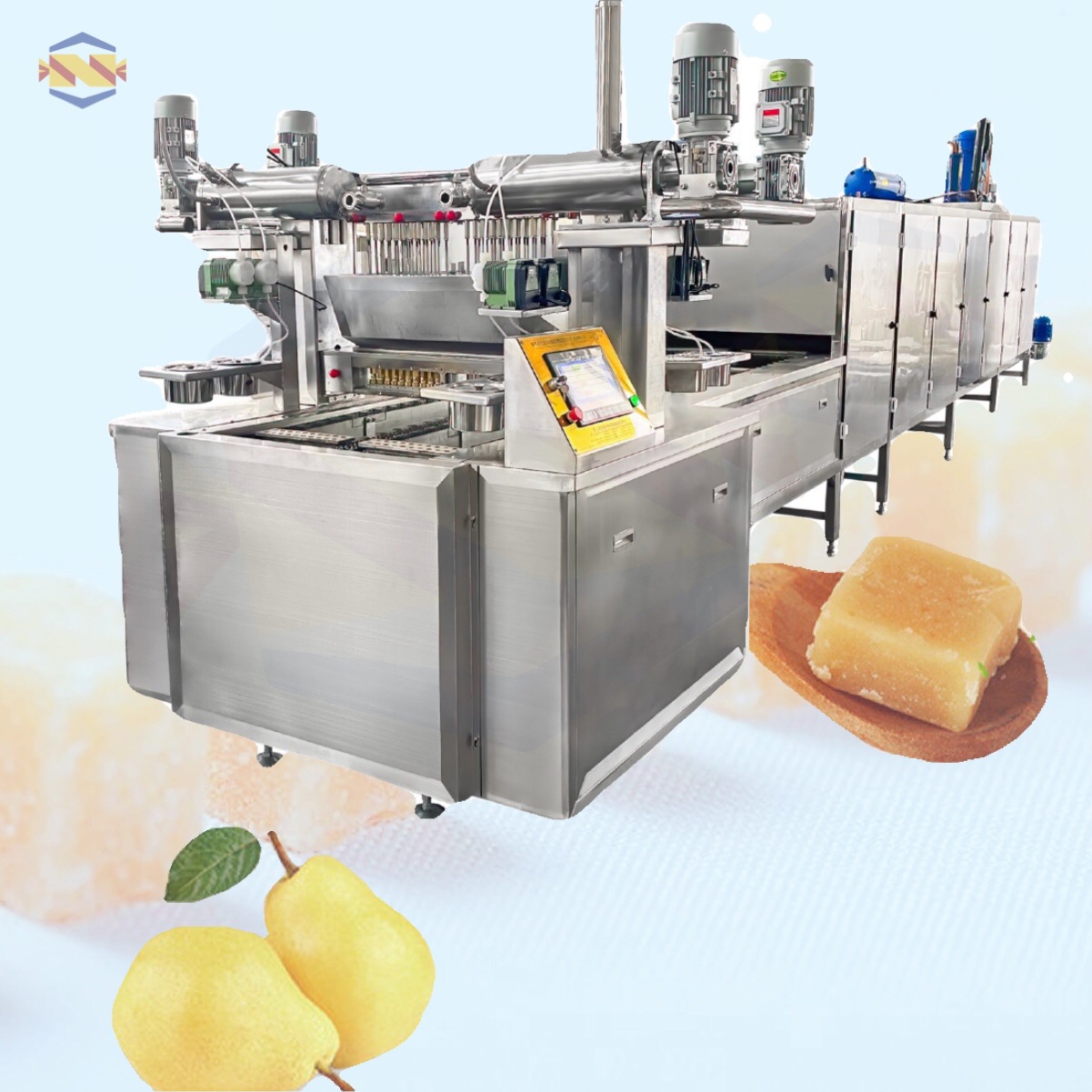 SE-7205E-450梨膏软糖自动生产线 软糖果浇注成型设备