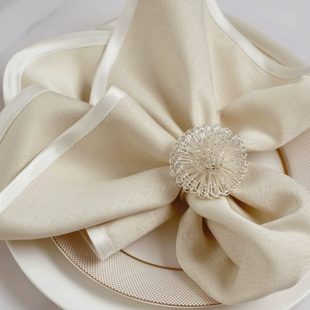 定制 西餐垫布防水家用餐巾口布擦杯布折花餐厅酒店专用学生日式