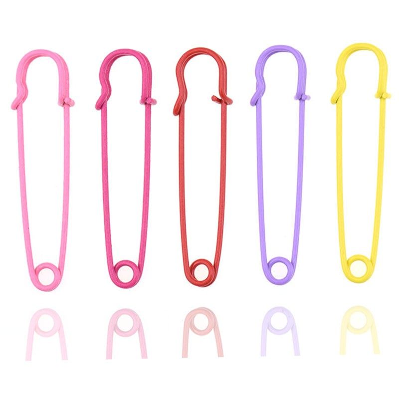 大别针高强度加厚彩色安全别针大号衣服毛衣开衫扣针diy装饰胸针