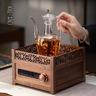2024年新款 电陶炉家用煮茶壶套装 高端围炉煮茶炉仿宋玻璃执壶中式