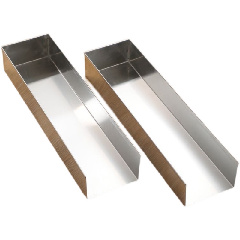 提拉米苏模具盒子不锈钢r不沾蛋糕托盘长方形糕点容器网红烘焙工