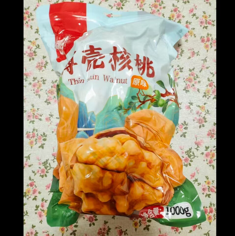 每果时光185纸皮大核桃薄皮5斤新疆阿克苏手剥干果孕妇坚果零食