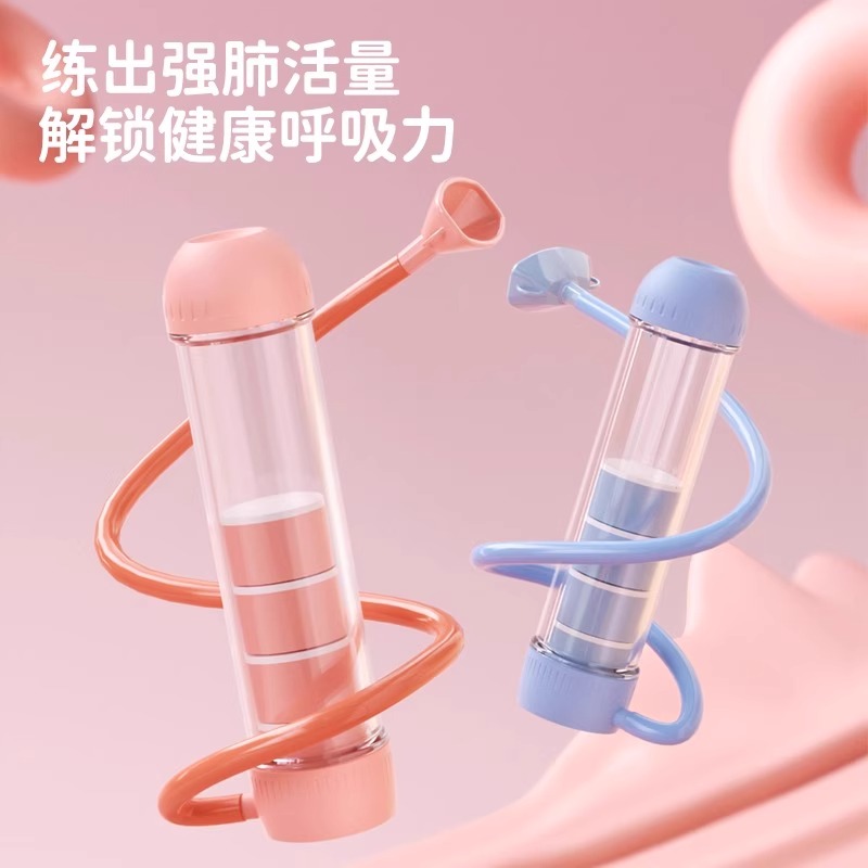 呼吸哑铃腹式训练器肺活量