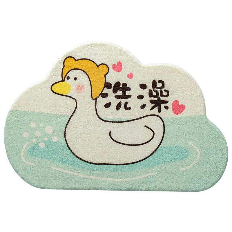 家用卫生间地垫浴室门口防滑垫厕所进门吸水脚垫子卧室洗手间地毯