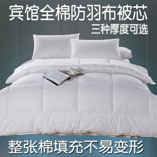 宾馆酒店九孔被冬被丝棉被全棉防羽布被子被芯被双人空调夏被