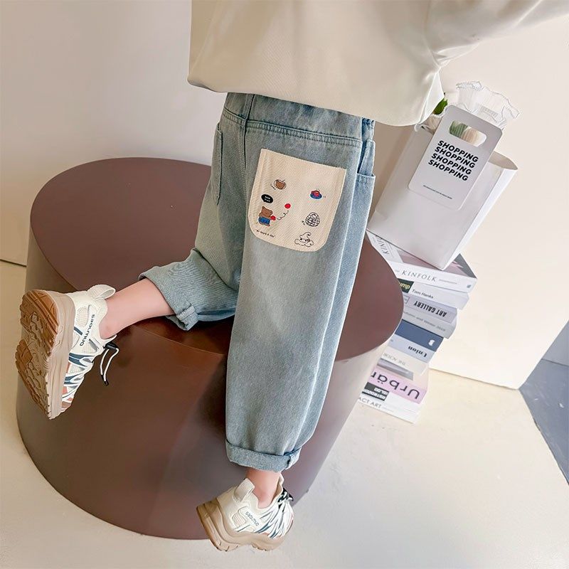 女童牛仔裤秋季新款儿童休闲 裤罗卜裤幼儿长裤女孩裤子童装,童装/婴儿装/亲子装,儿童牛仔裤,淘宝优惠券,粉丝福利购,淘宝优惠卷