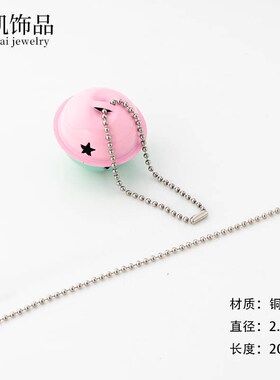 100条 2.4mm铜波珠链金属链子圆珠链条吊牌波仔链挂链diy饰品配件