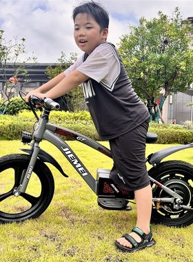 18寸电动儿童自行车6-1u2岁助力滑步单车大童摩托车平衡车童车代
