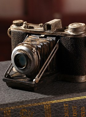 复古照相机模型创意酒吧小摆件橱窗陈列美式软装饰品拍照拍摄道具