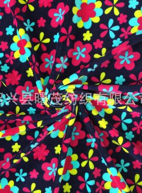 印花天鹅绒 全棉 针织面料 时装套装 几何图形 工厂直销 价格优惠