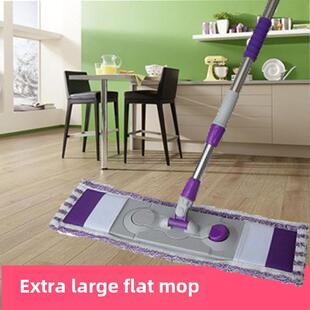 大型拖把毛巾布套地板拖把木地板家用推式拖把旋转拖把