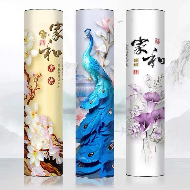 家用北欧门口创意个性旋转鞋架圆形圆柱收纳柜玄关阳台防尘鞋柜