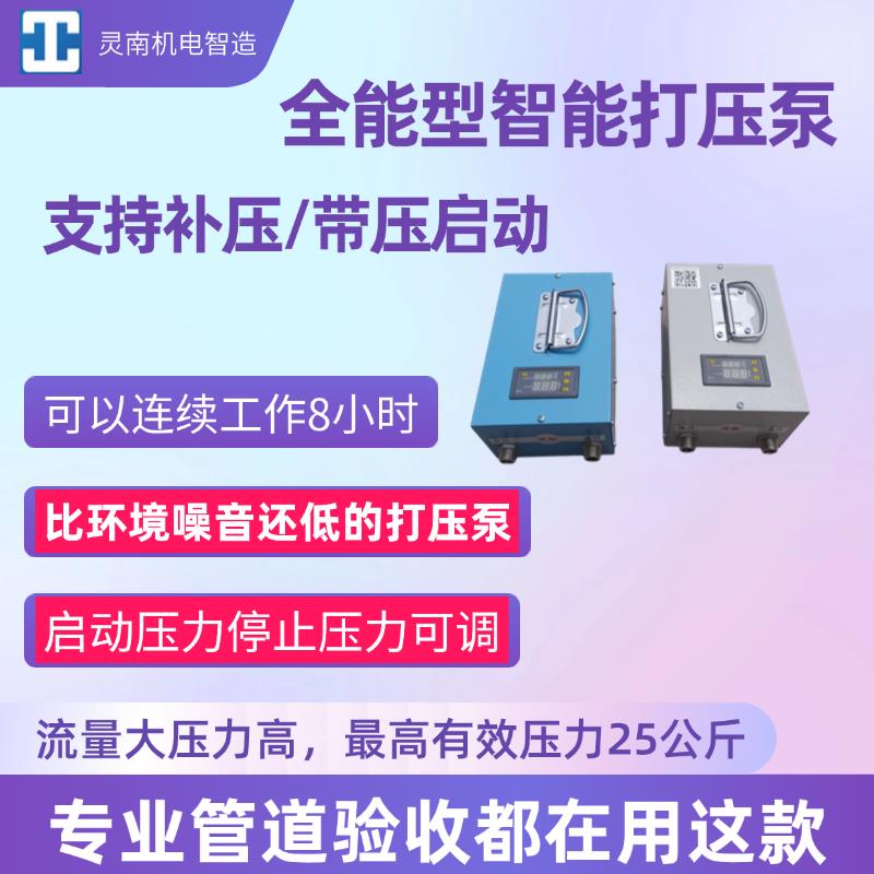 专业管道验收试压泵智能电动打压泵管件压力测试设备耐压检测