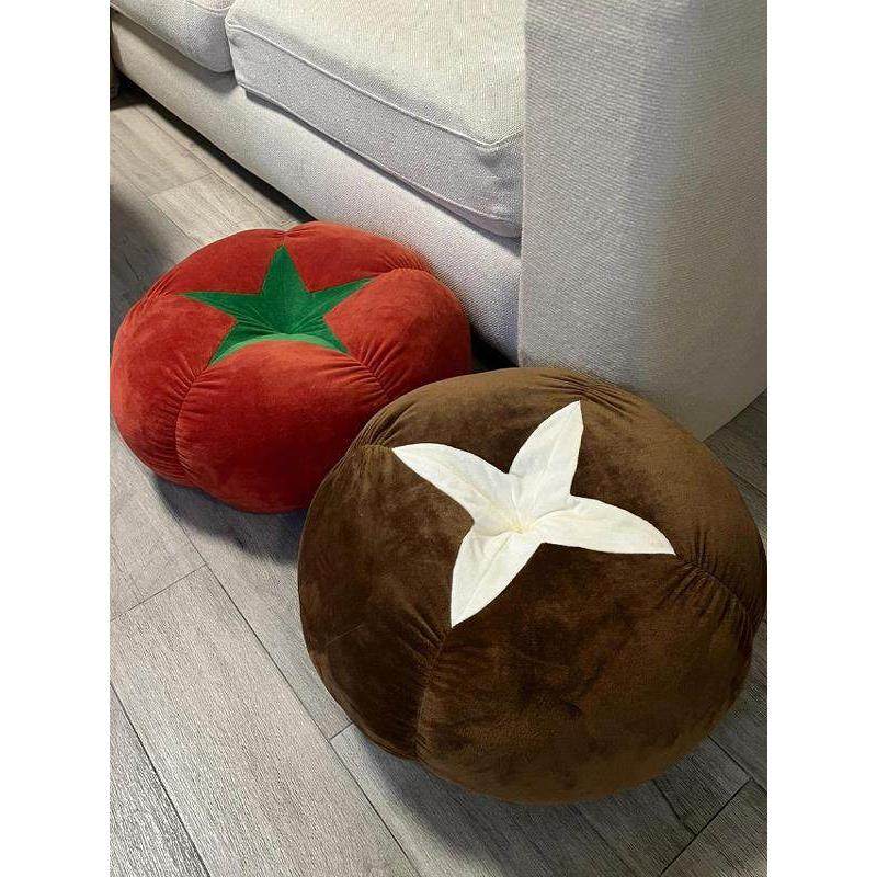 客厅咖啡桌地板沙发垫子蒲团榻榻米防臀痛椅子蘑菇报纸毛绒玩具枕