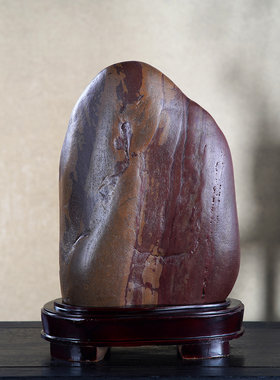 顶爷奇石原石靠山石装饰收藏摆件