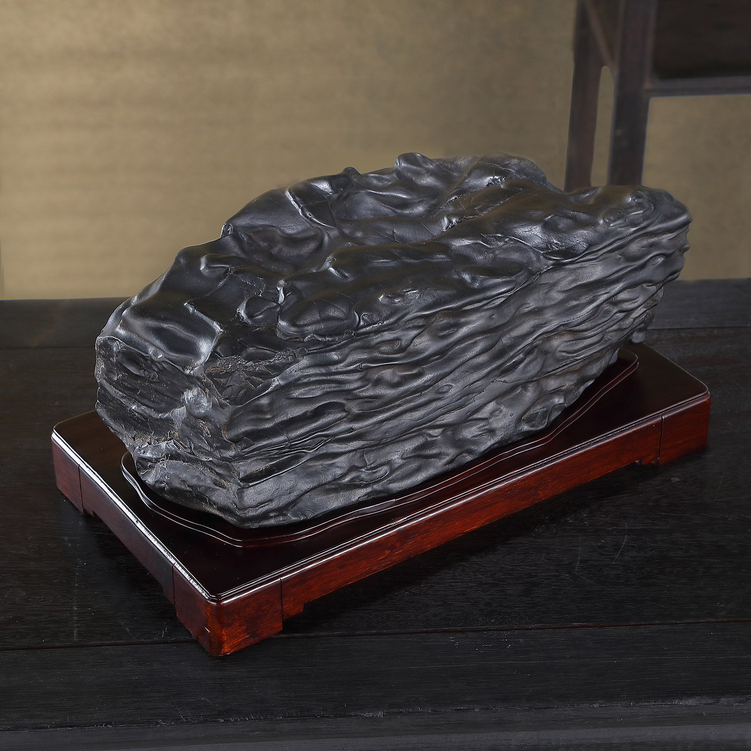 顶爷奇石原石靠山石装饰收藏摆件