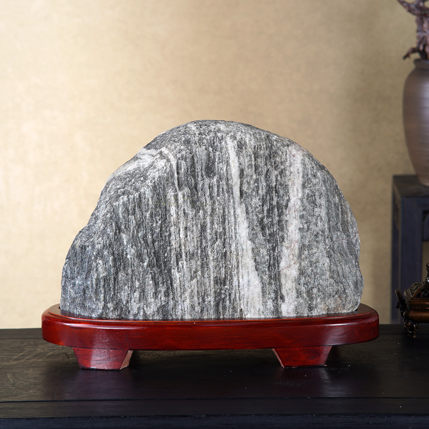 顶爷天然原石奇石【镇宅纳福】泰山石收藏装饰摆件镇宅把玩靠山石