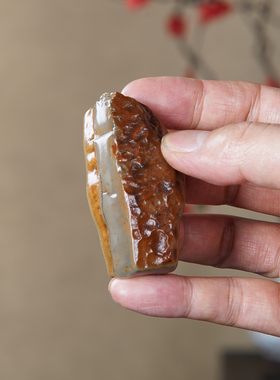 顶爷奇石原石靠山收藏戈壁石摆件