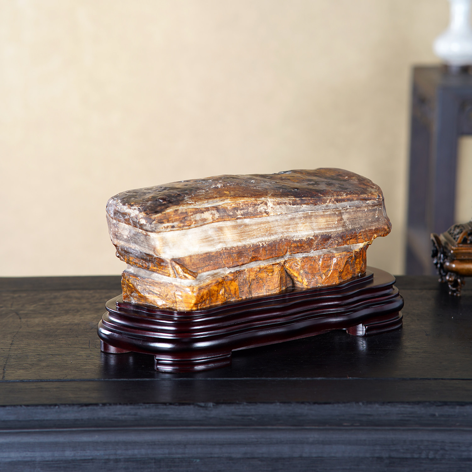 顶爷天然原石奇石【步步高升】广西大化石收藏装饰摆件镇宅靠山石