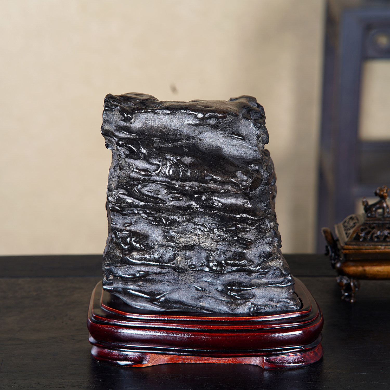 顶爷天然原石奇石【镇岳玄石】来宾黑珍珠收藏观赏镇宅靠山石摆件,家居饰品,装饰摆件,淘宝优惠券,粉丝福利购,淘宝优惠卷