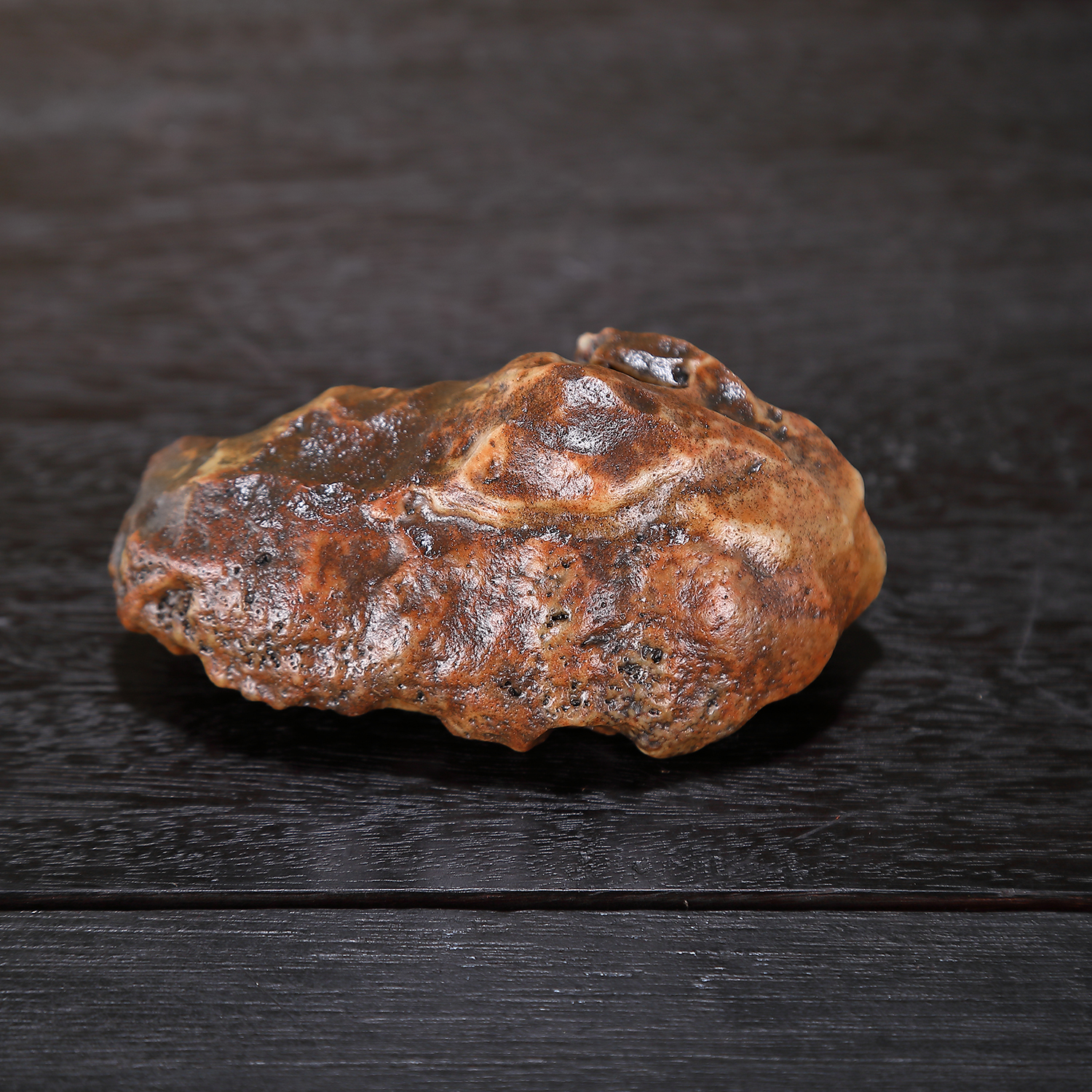 顶爷天然原石奇石【招财金蟾戈壁石】收藏把玩摆件招财镇宅靠山石