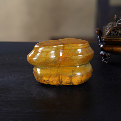 顶爷奇石原石靠山石把玩收藏摆件