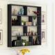 现代酒架简约酒柜壁挂式 饭厅饭店墙上悬挂式 红酒架创意多层置物架