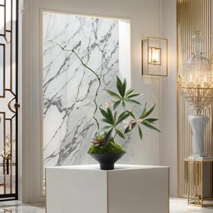 新中式永生苔藓摆件酒店客厅禅意餐桌假花摆设彷真花艺绿植高级感