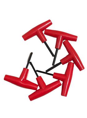 短款T型铣刀盘内四角内四方扳手内六角扳手带手柄小号迷你工具4 5