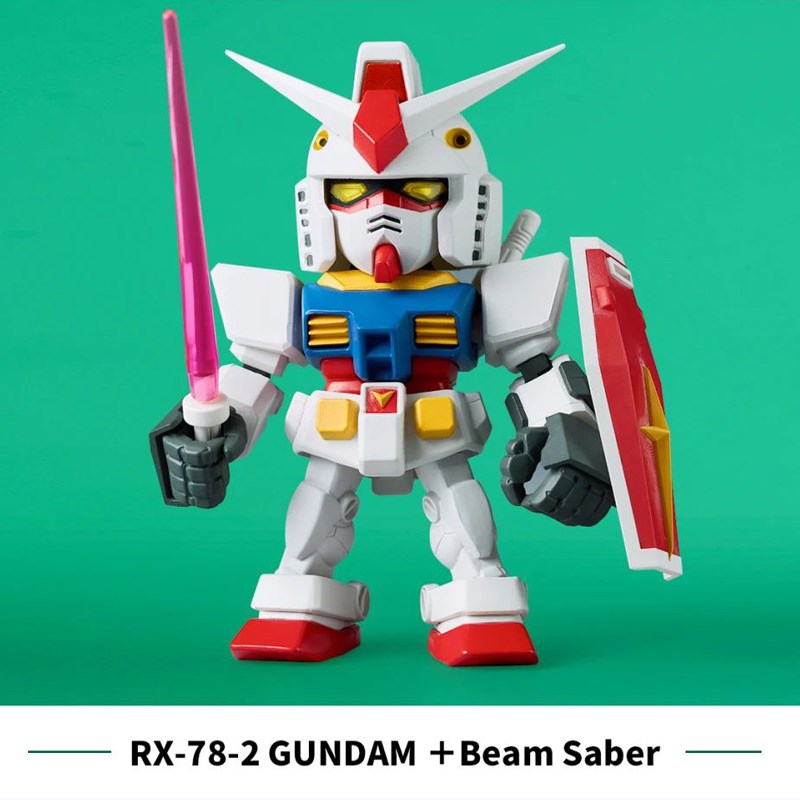 漫盒 万代 QMSV mini 高达 2.0 机动战士高达模型 关节可动