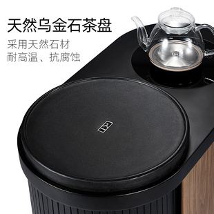 哲品移动茶桌家用小型茶台乌金石茶盘烧水壶一体茶车功夫茶台T10