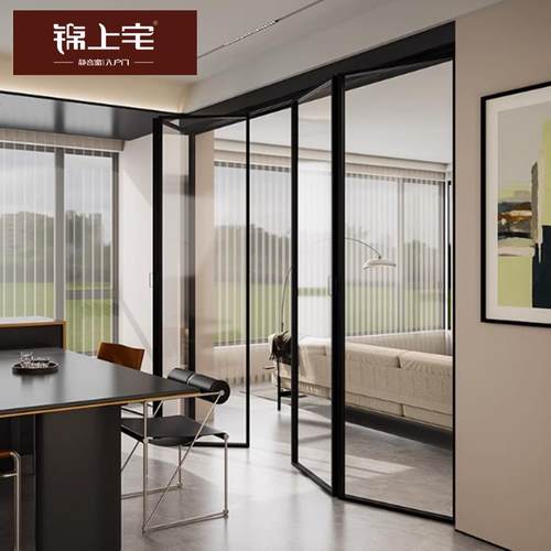铝合金折叠门移门拉门折厨房玻璃门室内门拉门AL4518定制金