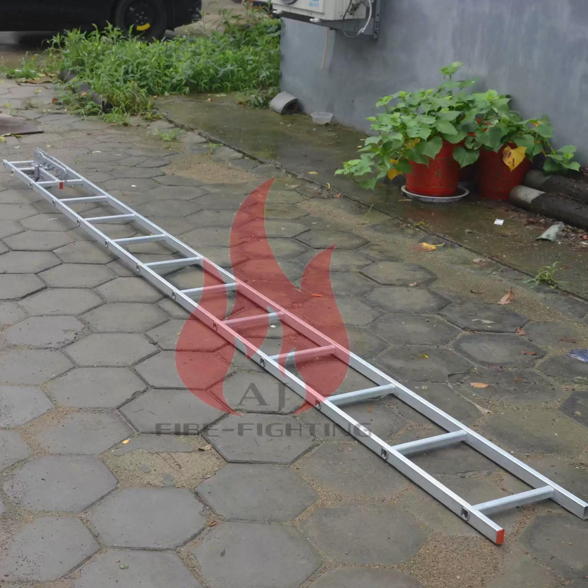 全铝合金6.5KG超轻比武挂钩梯TGL4消防拉梯单杠梯伸缩梯