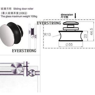 直销新款ST-L2501B不锈钢淋浴房滑轮 卫浴吊轮 玻璃移门滚滑轮配