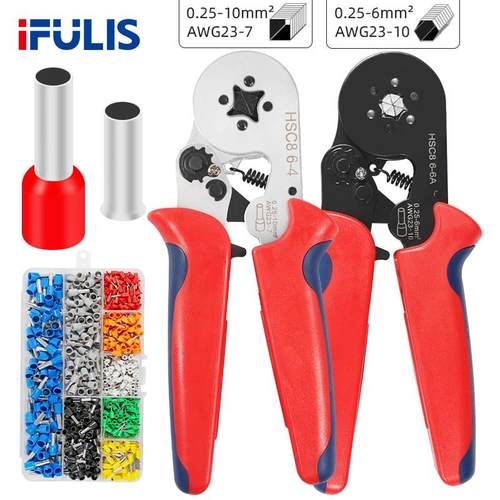 管型端子压线 线钳VE针型端子冷压接线 线EN管形端子针形管压接钳