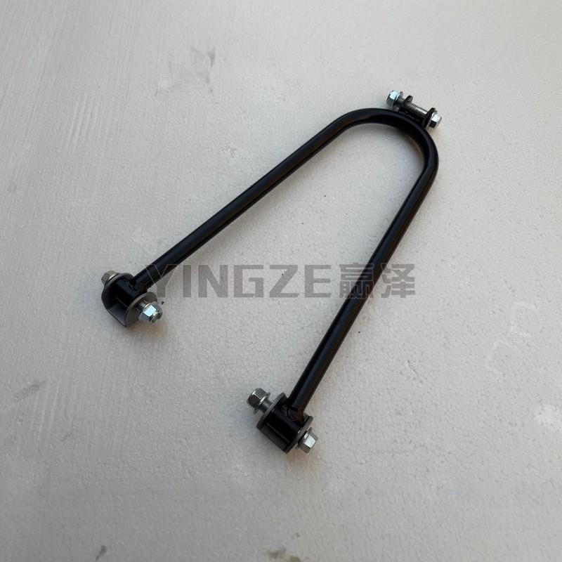 自制168CC四轮卡丁车方向撑杆改装车架转向方向柱支架 支撑架