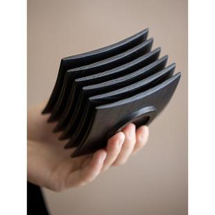 杯垫 采购产品Wabi 禅绝缘垫 实木碳化杯垫泡茶 茶道 Sabi风格