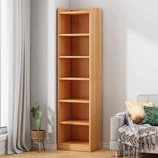 窄缝书柜书架落地简约客厅小型收纳柜子家用分层置物柜转角储徐萍
