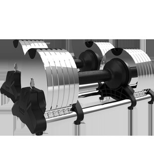 乔森快速调节哑铃男士健身家用纯钢电镀力量锻炼器材杠铃组合套装
