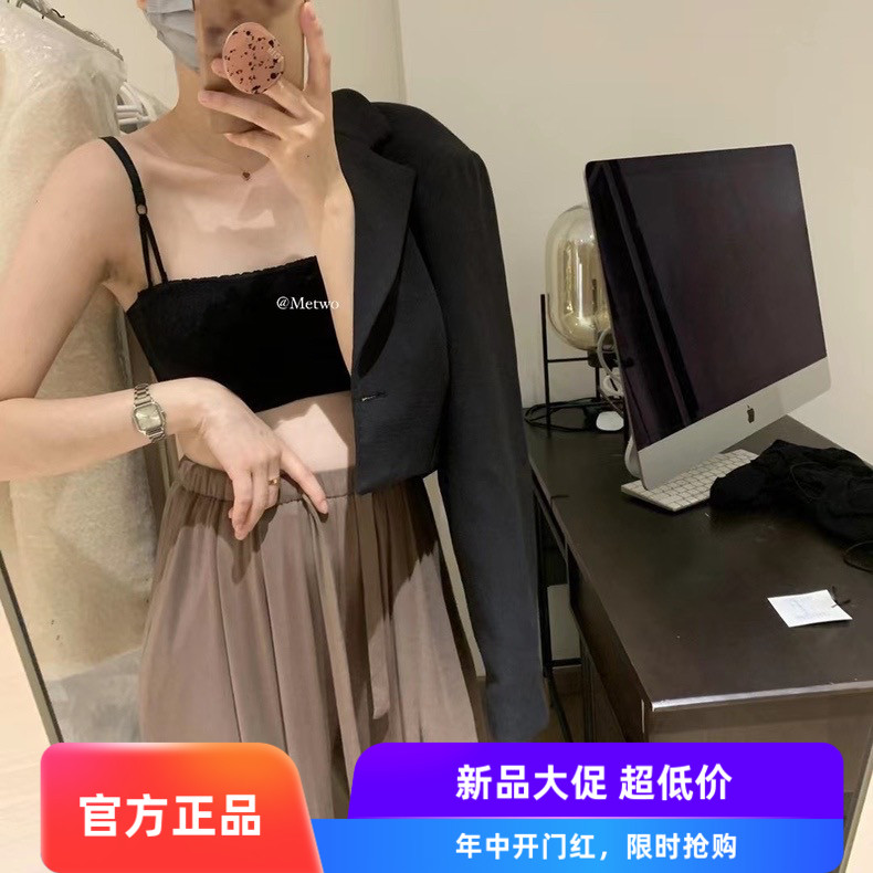 Metwo内衣女可拆肩带文胸防滑隐形裹胸透气聚拢无钢.圈两穿胸罩