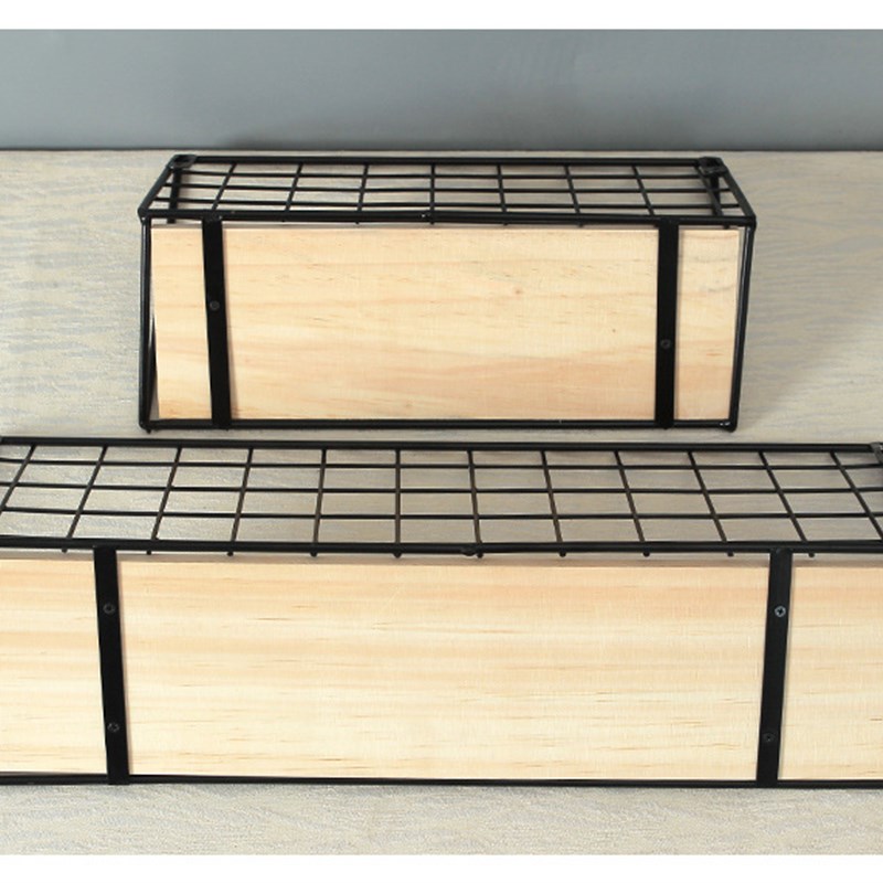 简约壁挂式网格一字隔板收纳整理架 厨房化妆室墙上置物架免打孔