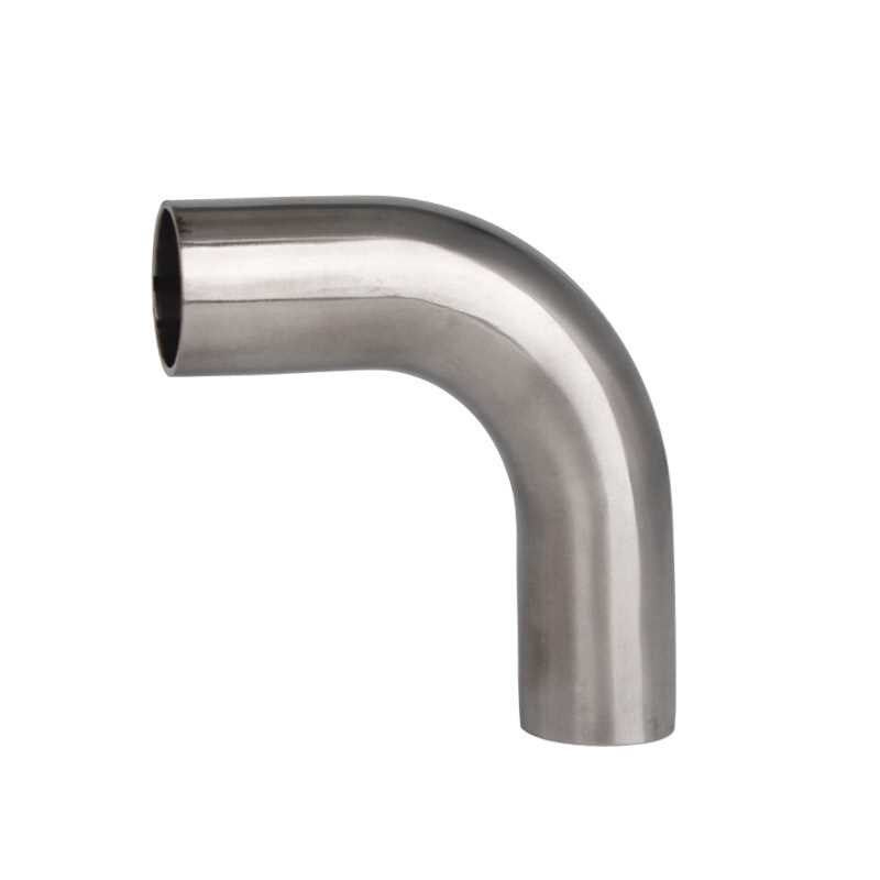 [折扣价】304不锈钢弯头 90度加长卫生级弯管 焊接冲压接头管件