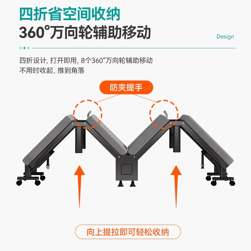 办公室午休折叠床单人便携式硬板床家用陪护床简易行军床午睡神器